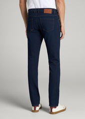 American Tall For Sale | Carman TAPERED Fleeced Jeans for Tall Men in Rockies Blue