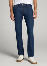 American Tall Online Shop | Carman TAPERED Fleeced Jeans for Tall Men in Colorado Blue Wash