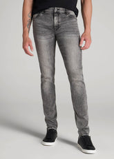 American Tall Online | Travis SKINNY Jeans for Tall Men in Washed Faded Black