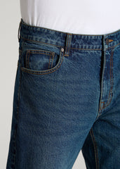 American Tall Sale | LJ&S STRAIGHT LEG Jeans for Tall Men in Machine Blue