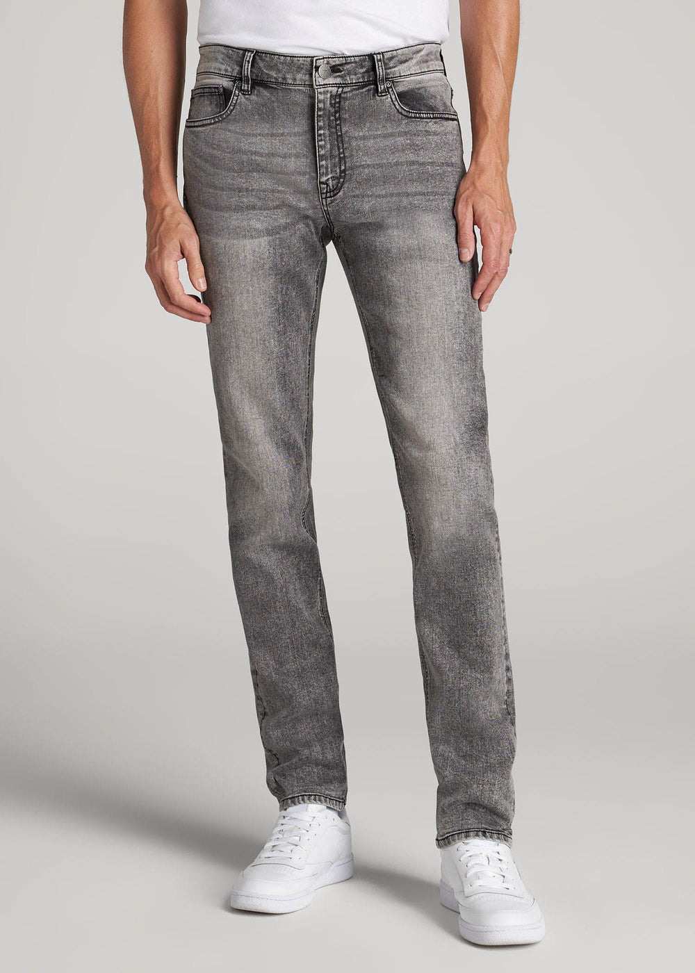 American Tall Online Shop | Dylan Slim Fit Jeans for Tall Men in Washed Faded Black