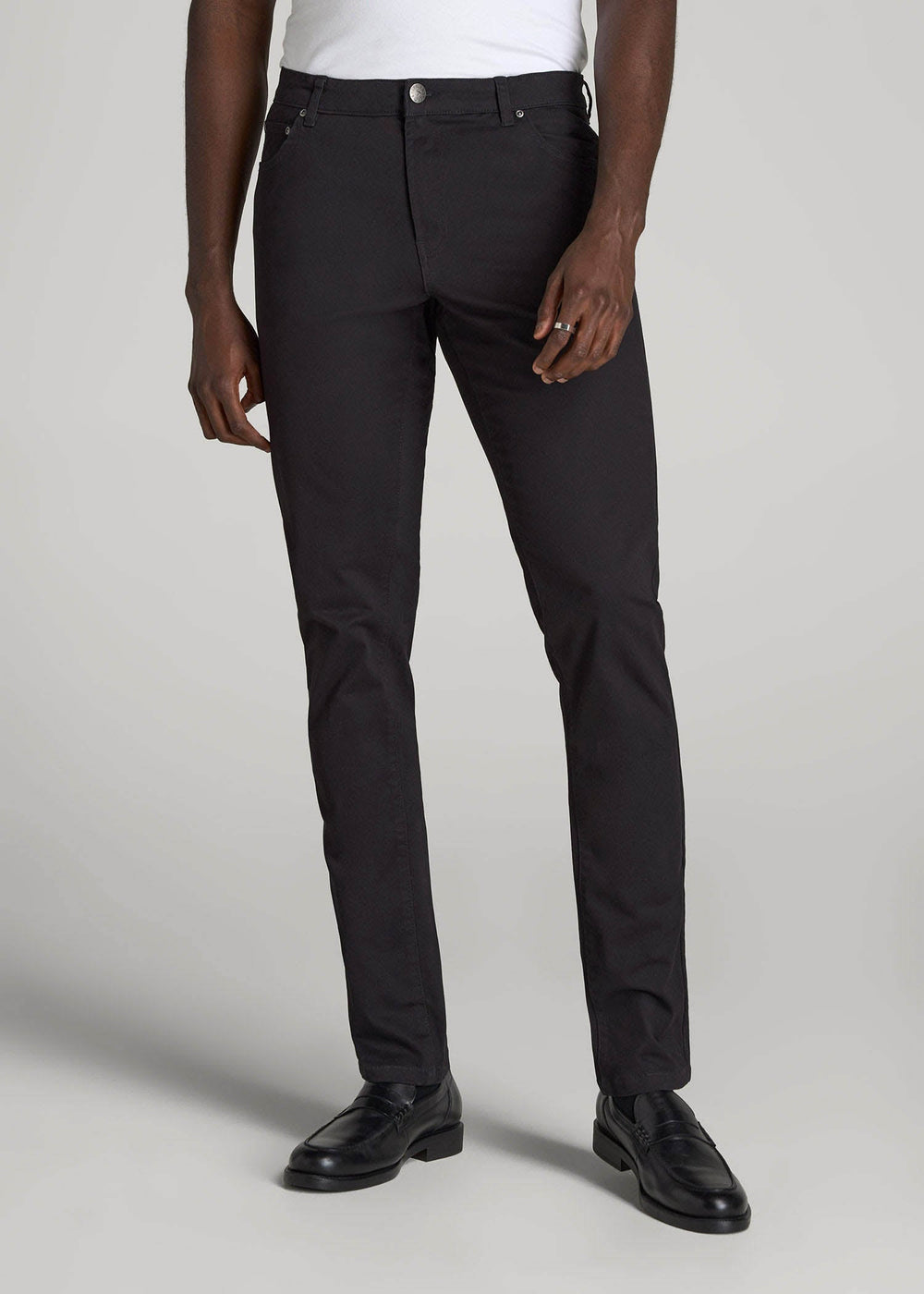 American Tall For Sale | Dylan Slim Fit Five-Pocket Pants For Tall Men in Black