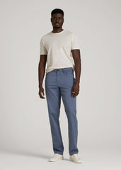 American Tall Sale | Everyday Comfort 5-Pocket TAPERED-FIT Pant for Tall Men in Blue Slate