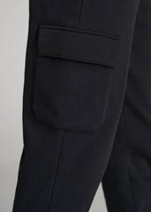 American Tall Sale | Wearever Fleece Cargo Jogger For Tall Men in Black