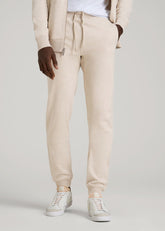 American Tall Outlet | Wearever 2.0 French Terry Joggers for Tall Men in Oatmeal Mix
