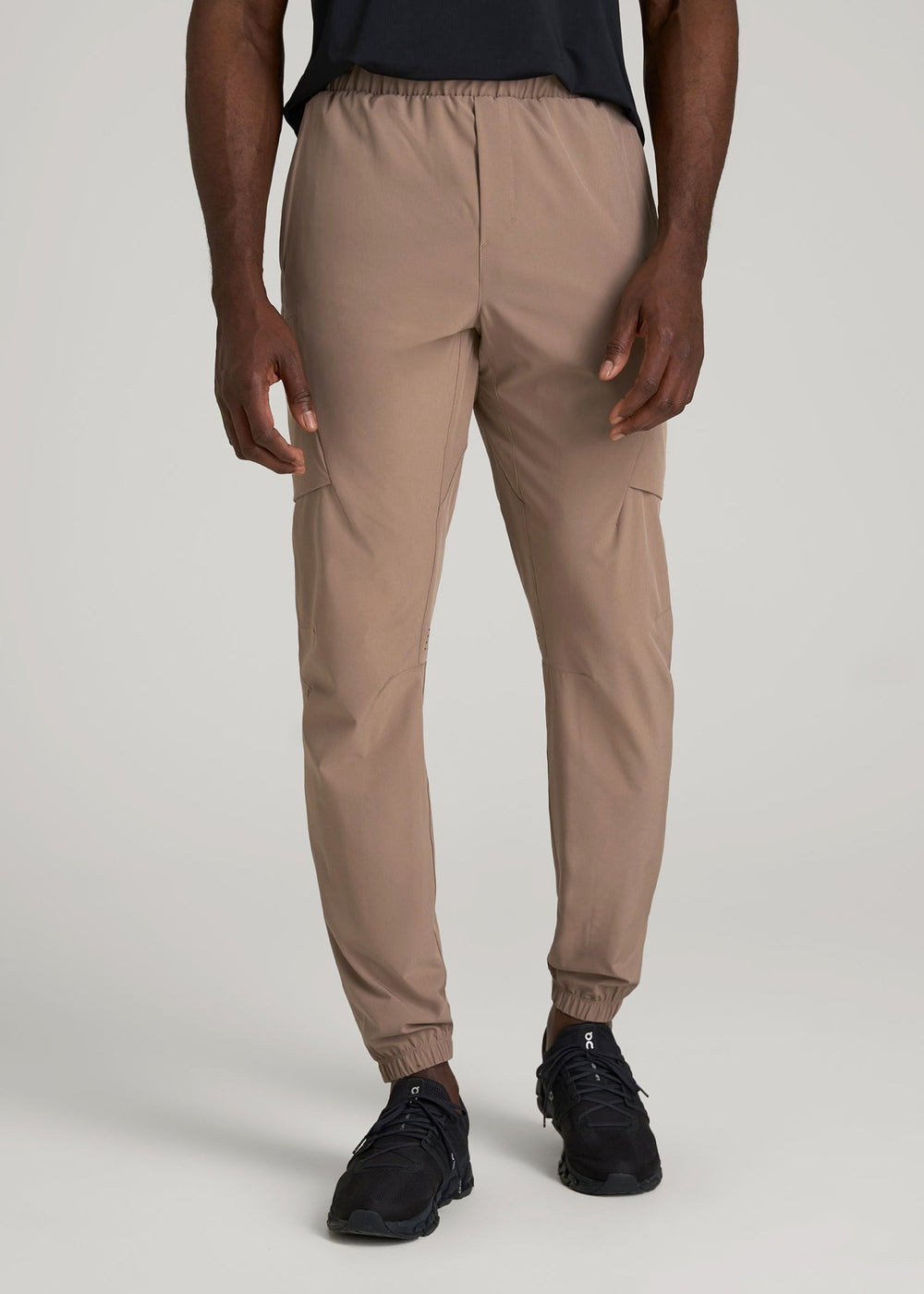 American Tall Discount | Featherweight Cargo Training Jogger for Tall Men in Dark Sand