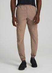 American Tall Discount | Featherweight Cargo Training Jogger for Tall Men in Dark Sand