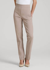 American Tall Online Shop | Pull-on Slim Dress Pants for Tall Women in Truly Taupe