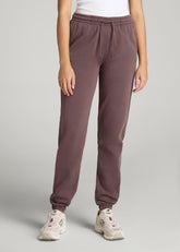 American Tall For Sale | Wearever Fleece Regular Fit Sweatpants for Tall Women in Dusty Merlot