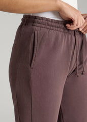 American Tall For Sale | Wearever Fleece Regular Fit Sweatpants for Tall Women in Dusty Merlot