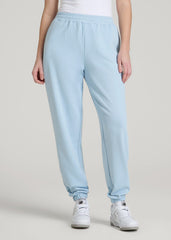 American Tall Online | Wearever Oversized French Terry Joggers for Tall Women in Ice Blue