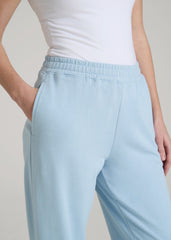 American Tall Online | Wearever Oversized French Terry Joggers for Tall Women in Ice Blue