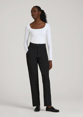 American Tall Online | Traveler Tapered Fit Pant for Tall Women in Black