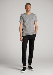 American Tall Online | Stretch Twill Jogger Pants for Tall Men in Black