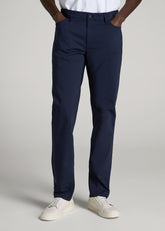 American Tall Sale | 365 Stretch 5-Pocket TAPERED Pants for Tall Men in Evening Blue