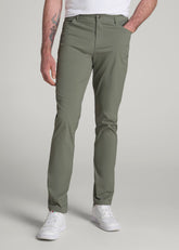 American Tall Outlet | TAPERED-FIT Traveler Pants for Tall Men in Wreath Green