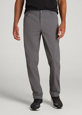 American Tall Discount | TAPERED-FIT Traveler Pants for Tall Men in Charcoal