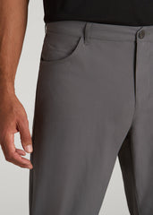 American Tall Discount | TAPERED-FIT Traveler Pants for Tall Men in Charcoal