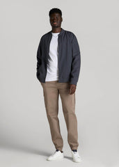 American Tall Online | TAPERED-FIT Stretch Cotton Cargo Jogger Pants for Tall Men in Dark Sand