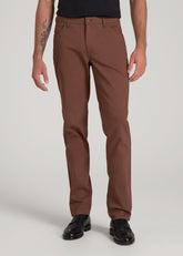 American Tall Sale | 365 Stretch 5-Pocket TAPERED Pants for Tall Men in Otter Brown