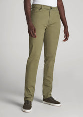 American Tall For Sale | Dylan Slim Fit Five-Pocket Pants For Tall Men in Fatigue Green