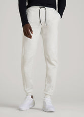 American Tall Online | Tech Motion Fleece Joggers for Tall Men in Heather Frost