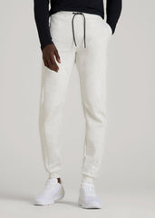 American Tall Online | Tech Motion Fleece Joggers for Tall Men in Heather Frost