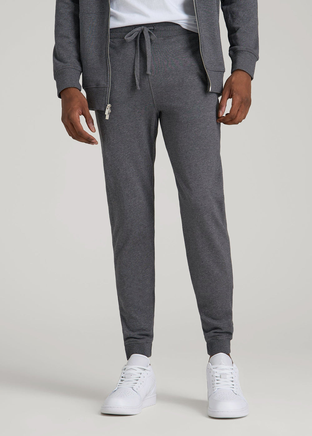 American Tall For Sale | Wearever 2.0 French Terry Joggers for Tall Men in Charcoal Mix
