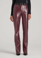 American Tall Sale | True Touch Leather Straight Leg Pants for Tall Women in Port Royale