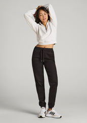 American Tall Online Shop | Twill Jogger Pants for Tall Women in Black