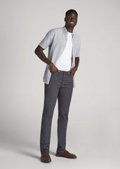 American Tall Outlet | Dylan Slim Fit Five-Pocket Pants For Tall Men in Iron Grey