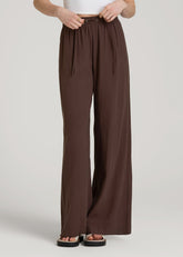 American Tall Sale | Relaxed Pull-On Pants for Tall Women in Espresso