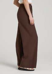 American Tall Sale | Relaxed Pull-On Pants for Tall Women in Espresso