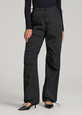 American Tall For Sale | Garment Dyed Parachute Chino Pants for Tall Women in Vintage Black