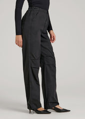 American Tall For Sale | Garment Dyed Parachute Chino Pants for Tall Women in Vintage Black