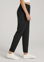 American Tall Discount | Commuter Pleated Jogger Pant for Tall Women in Black
