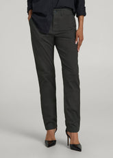 American Tall Online Shop | High Rise Tapered Chino Pants for Tall Women in Pine Grove