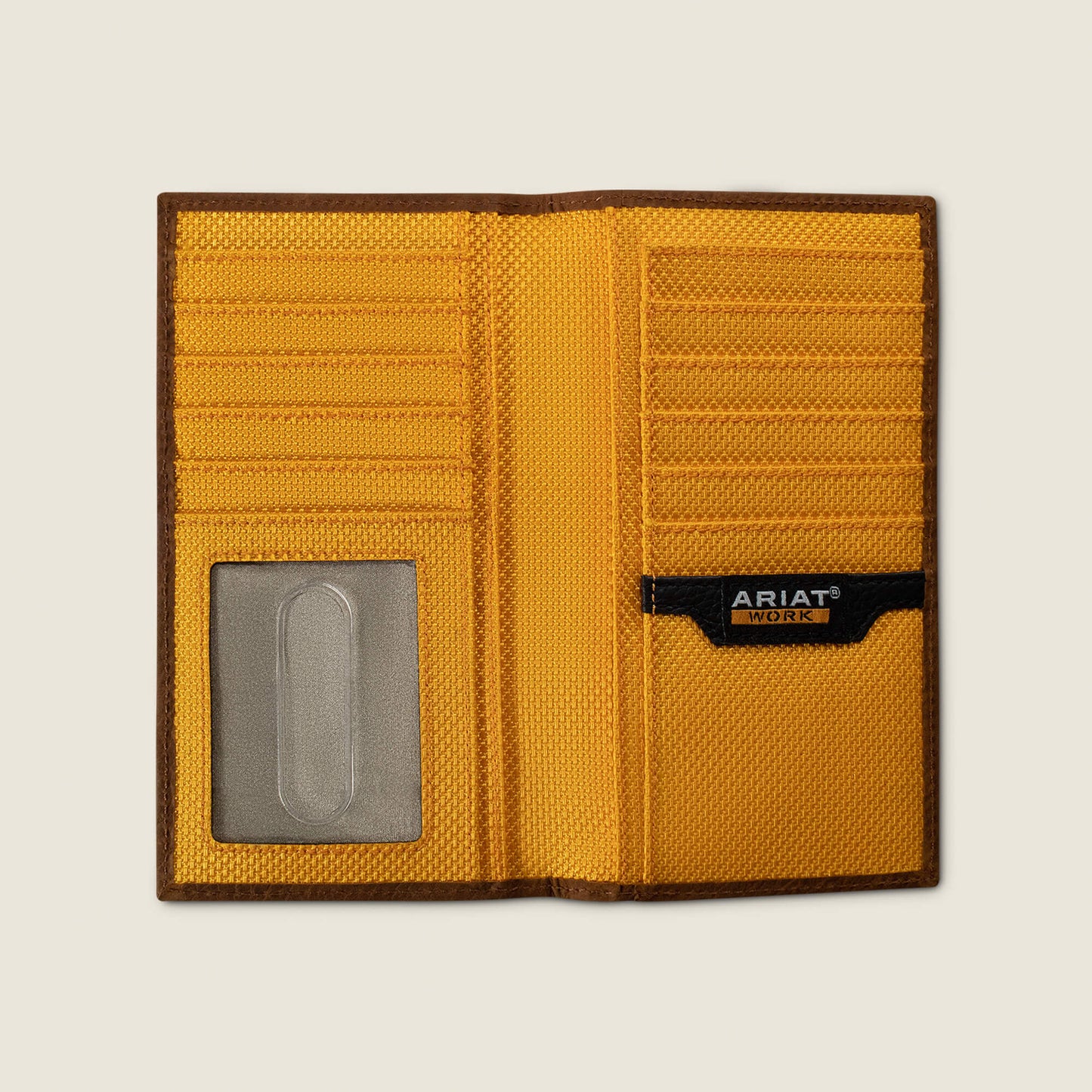 Ariat Thick Stitch Checkbook Wallet
