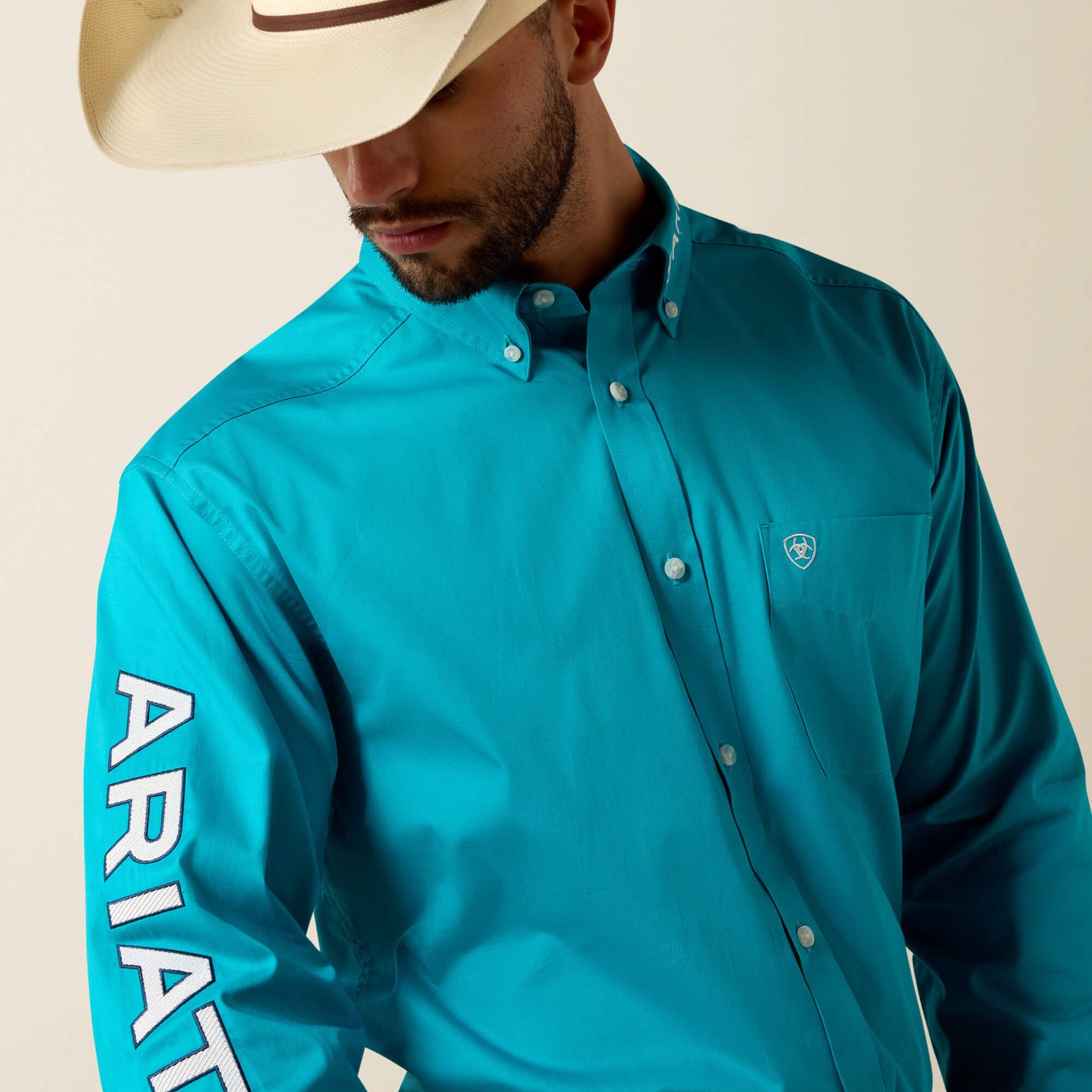 Ariat Team Logo Lightweight Twill Classic Fit Shirt