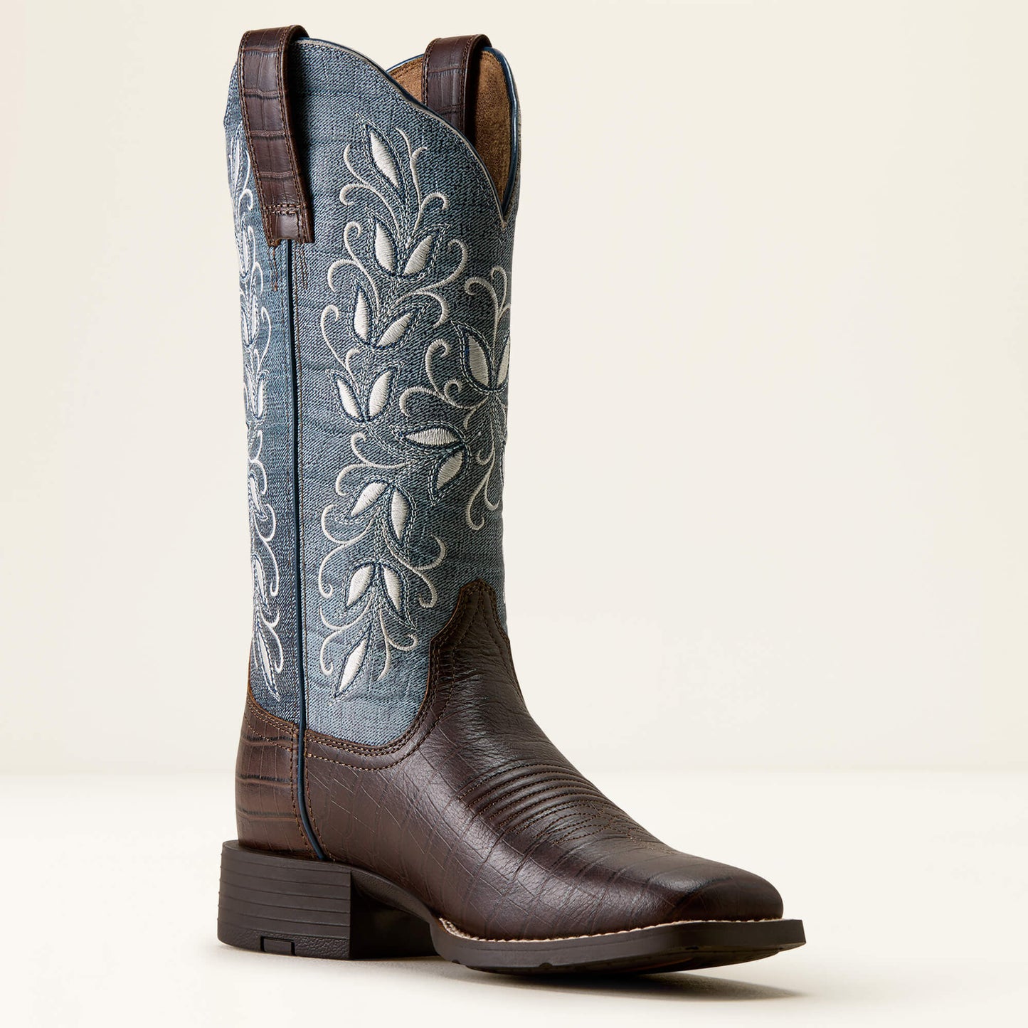 Ariat Round Up Holly Wide Square Toe Western Boot