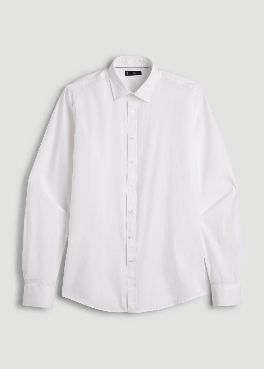 American Tall Discount | Oskar Easy Care Dress Shirt for Tall Men in Bright White