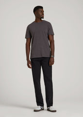 American Tall Online Shop | REGULAR-FIT Slub Tee for Tall Men in Charcoal