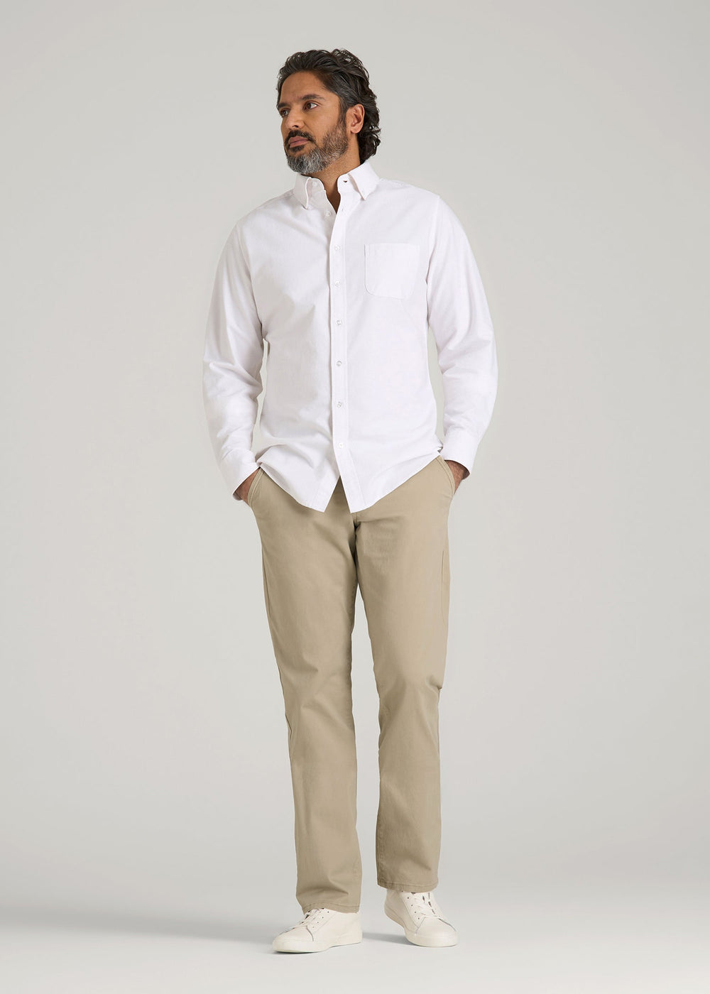 American Tall Online | Carman TAPERED Chinos for Tall Men in Desert Khaki