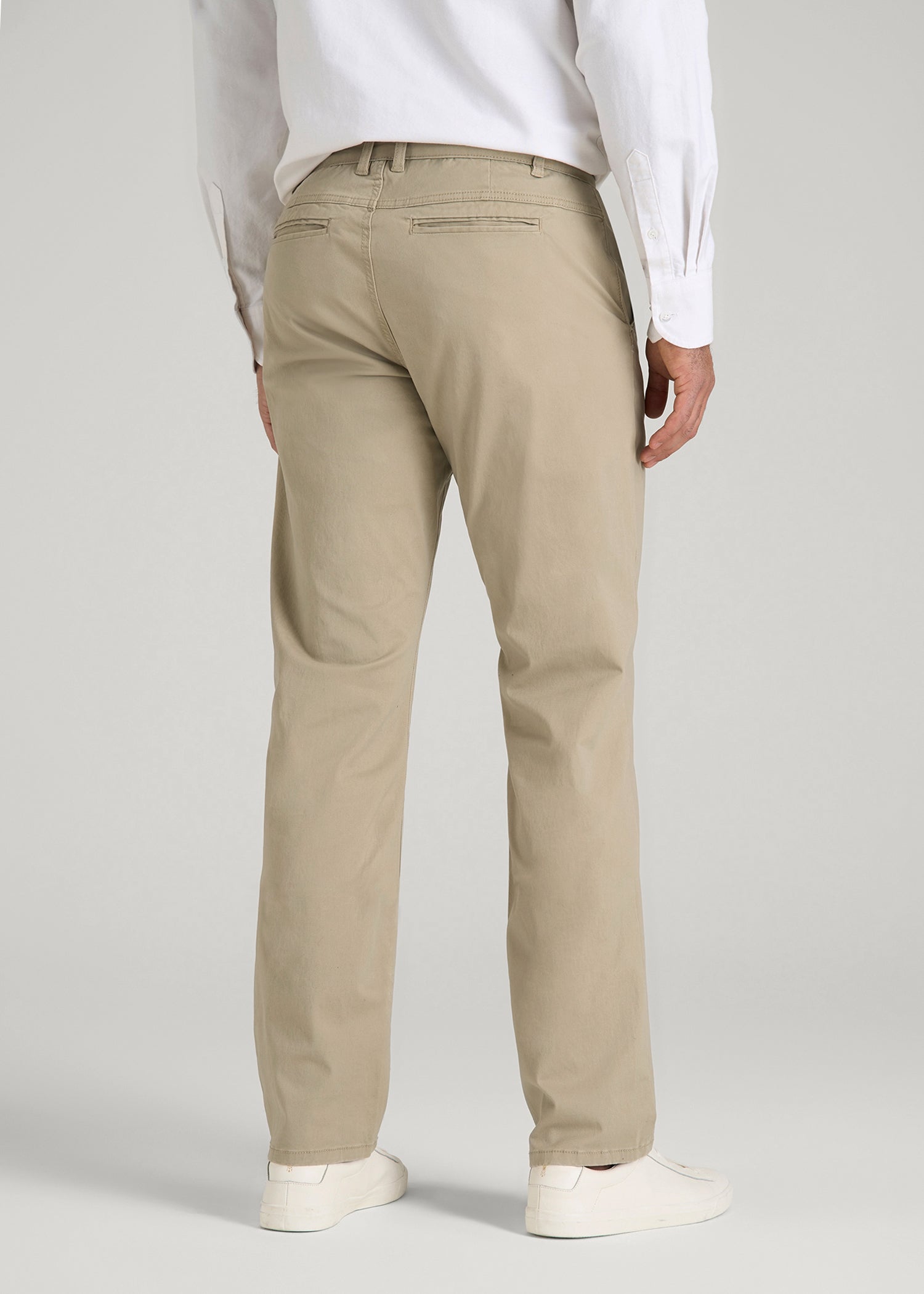 American Tall Online | Carman TAPERED Chinos for Tall Men in Desert Khaki