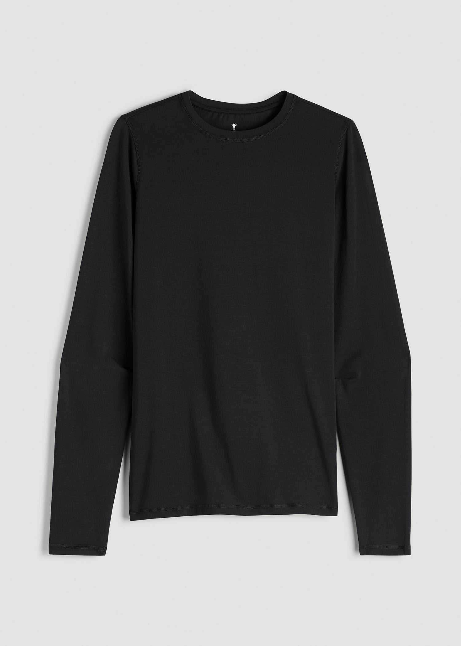 American Tall Sale | The Essential Slim Fit Long Sleeve Tee for Tall Men in Black