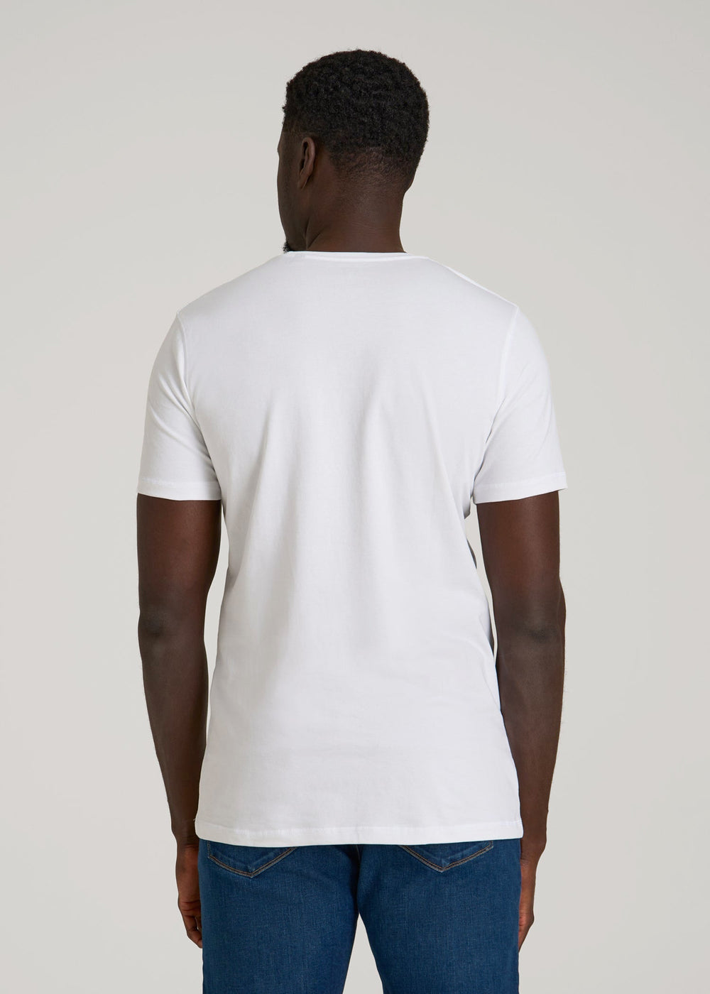 American Tall Outlet | The Essential Slim Fit Crewneck Tee for Tall Men in White