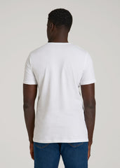 American Tall Outlet | The Essential Slim Fit Crewneck Tee for Tall Men in White