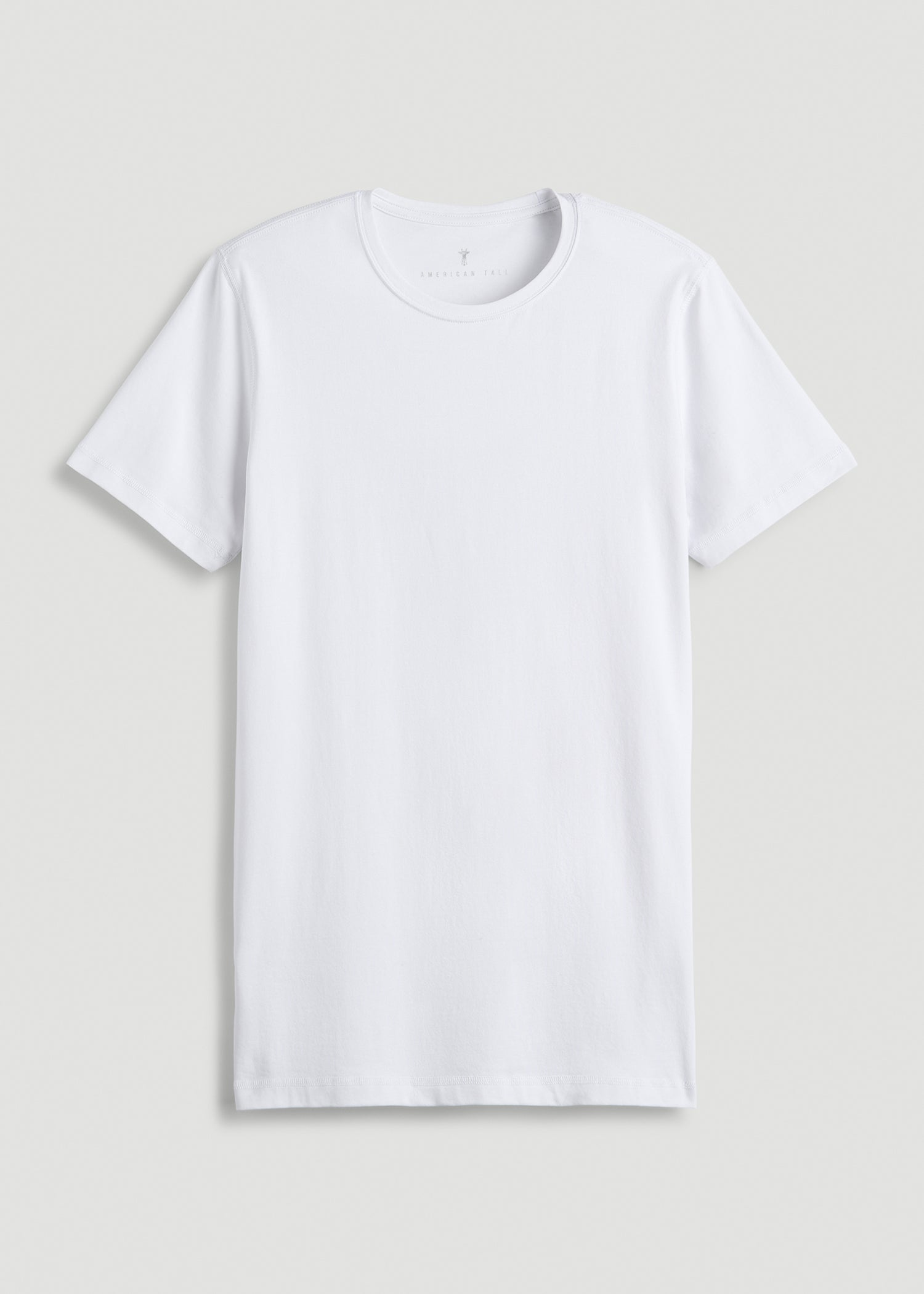 American Tall Outlet | The Essential Slim Fit Crewneck Tee for Tall Men in White