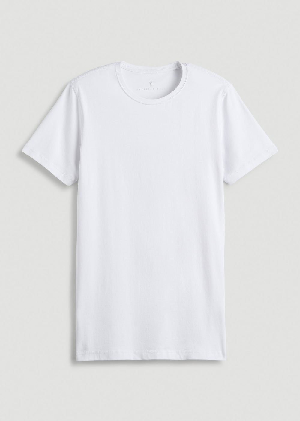 American Tall Outlet | The Essential Slim Fit Crewneck Tee for Tall Men in White
