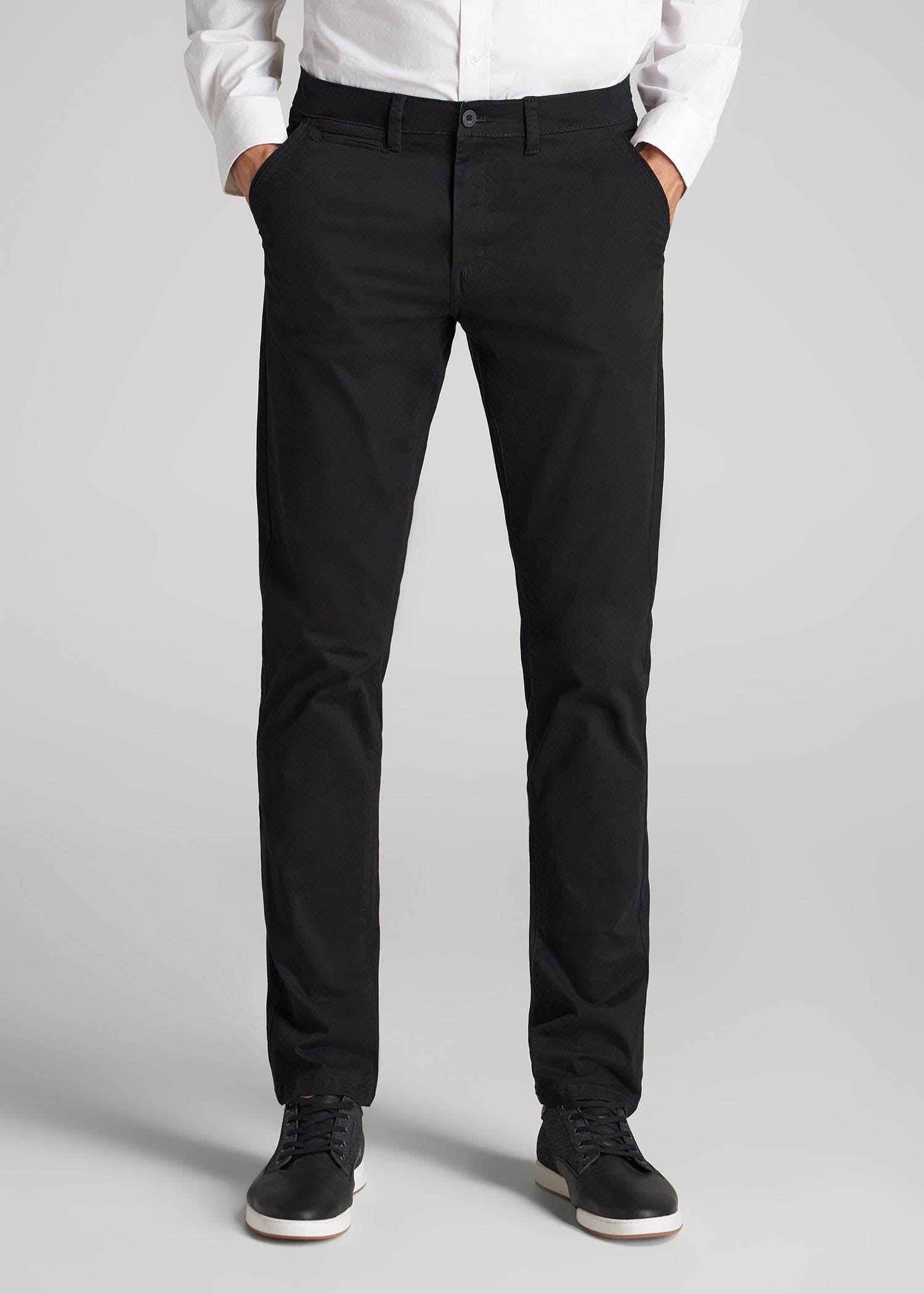 American Tall Online Shop | Carman TAPERED Chinos for Tall Men in Black